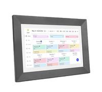 Bewinner Gráfico de Tareas de Calendario Digital de 10.1 Pulgadas, Pantalla Táctil Interactiva Full HD de 1920 × 1080, Tabla de Tareas de Tareas de Pared de Escritorio de 2 Vías de 2 (Enchufe de la