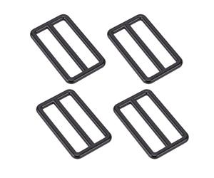 Bewinner Hebilla Deslizante de Correa de Aleación, 4,5x2,5 Cm, 10 Uds., Juego de Correas Ajustables para Bolso, Mochila, Cinturón, Ropa, Negro para Regalos Hechos a Mano