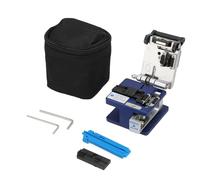 Bewinner Herramienta Cortadora de Fibra óptica de Alta Precisión FC-6S con Guía de Pelado, ángulo de Corte de 0,5° para Fibra de 125 μm, Vida útil de la Hoja de 36 K, Portátil y Duradera