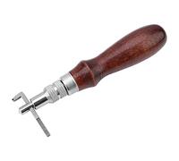 Bewinner Herramienta Ranuradora de Costura de Borde de Cuero Ajustable, Muesca Profesional para Ranurar Artesanías de Cuero con Hoja de Acero de Alta Dureza y Cómodo de Madera para Peletería