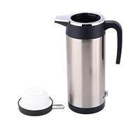 Bewinner Hervidor Eléctrico Portátil para Coche y Viaje, Hervidor de Agua con Acero Inoxidable 304, 1200ml, 24V, Preparar Té y Café
