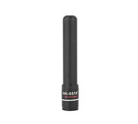 Bewinner HH-S518 + SMA-Male Antena Corta para Radio Bidireccional, Antena de Radio Bidireccional de Banda Dual 2dBi 144 / 430MHz Antena Corta Suave con Frecuencia para Radios Vertex/Yaesu