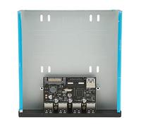 Bewinner Hub de Panel Frontal USB 3.0 con 4 Puertos y Carga Rápida BC1.2, Bahía de Expansión de Alta Velocidad de 5 Gbps para Carcasa de PC, Bastidor Móvil de Bahía de CD-ROM de Fácil Instalación