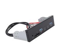 Bewinner Hub de Panel Frontal USB3.2 GEN1, Bahía de Unidad óptica de 5,25 Pulgadas con 2 Puertos USB, Puertos Tipo C, Conector para Auriculares, Compatible con XP, 7, 8, 10, 11, OS X,