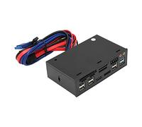 Bewinner Hub USB 3.0 Multifunción de 5,25 Pulgadas M2 MMC MS CF Lector de Tarjetas CD-ROM Panel Frontal Panel de Medios Soporte ESATa Tarjeta de Memoria Máxima de 256 GB