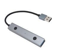 Bewinner Hub USB Alimentado por IA, Hub USB 2.0 con Traducción de Transcripción de Voz, AI Chat Plug Play Play Stations Adaptador para la Computadora Portátil Desktop Tablet PC