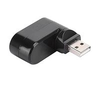 Bewinner Hub USB de 3 Puertos Alimentado, Estación de Acoplamiento Giratoria USB Portátil Divisor USB Accesorio de Computadora para Impresoras, Lectores de Tarjetas, Unidades de Disco USB