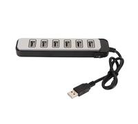 Bewinner Hub USB, Divisor de Concentrador USB Portátil de 7 Puertos, Concentrador USB de Transmisión de Alta Velocidad para Trabajo de Entretenimiento de PC Portátil, Divisor de
