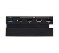 Bewinner Hub USB para Ganancia de 5 Pines/multipuerto/Perfil bajo/Instalación fácil/Hub Hub Elegante ABS para Consola de Juegos con Puerto USB 3.0 y Puerto USB 2.0