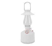 Bewinner Humidificador Casero con Luz, Lámpara de Queroseno Vintage, 2 Niveles de Niebla Ajustables, Perfecto para Oficina y Guardería (WHITE)