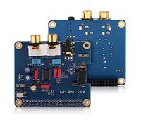 Bewinner I2S Interface HiFi Digi DAC + HiFi Digi Tarjeta de Audio Digital para B+Modelo B 2B 3B PCM5122 Salida de DAC con 3.5 mm Conector Hembra Enchapado RCV Doble Abrazadera
