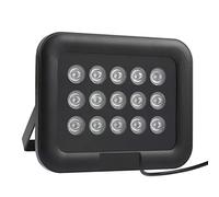 Bewinner Iluminador IR LED 12V, 15pcs Luz Infrarroja Matriz IP65 para Cámaras CCTV Seguridad Exterior Interior