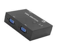 Bewinner Interruptor VGA, 2-en-1-salida 2 PC a 1 Monitor Caja de conmutación VGA Soporte VGA/XVGA/SVGA/UXGA/Multi-sincronización, Divisor Resolución del Adaptador VGA