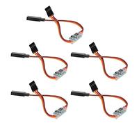 Bewinner Inversor de Rotación del Engranaje de Dirección del Inversor de Señal Servo de 5 Piezas para Aviones RC, 3.6V-24V 5A, de Timón Servo ABS Duradero para un Control de Rotación Preciso