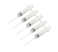 Bewinner Jeringa de Llenado de Tinta de 50 Ml, Paquete de 5 Inyectores de Tinta de Plástico con Aguja de Acero Inoxidable para Recarga de Cartuchos de Impresora, Escala Transparente para Medición