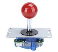 Bewinner Joystick de Lucha JX-009, Gamepad de Alta Sensibilidad sin Retardo, Joystick 3D para Consolas de Juegos, Kit de Bricolaje con Barra de Metal y Base de ABS (rojo)
