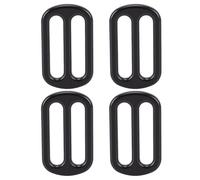 Bewinner Juego de Hebillas Deslizantes de Metal Negro Ajustable para Bolsa de Ropa, Mochila, Sujetador Ajustador de Correa de 10 Uds para Proyectos de Manualidades