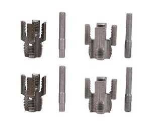 Bewinner Juego de Herramientas Integradas para Roscado de Tuberías Internas y Externas, Incluye 5 Troqueles de 1/2 pulg. DN15 y 5 Piezas de 3/4 pulg. DN20, Compatible con Tubos MPP de Plástico PPR PVC
