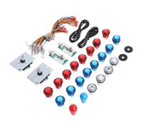 Bewinner Juego de Joystick DIY, Fácil Instalación, Panel de Control de Chip USB sin Demora para /PC Gamepad para Amantes de los Juegos