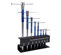 Bewinner Juego de Llaves con en T, Herramienta Hexagonal Métrica Duradera para Mantenimiento de Vehículos, Apta para Reparación de Motocicletas Automotrices