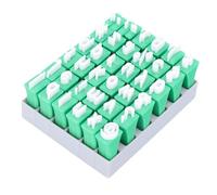 Bewinner Juego de Sellos de Alfabeto de Arcilla para Cerámica DIY, Incluye Letras Minúsculas y Símbolos, Herramienta Fácil de Usar para Decorar Tazas, Platos y Tazones