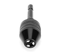 Bewinner Juego de Varillas de Portabrocas M8 X 0,75 de Corta, Accesorio de Portabrocas para Minibrocas de 3 Mordazas, Varilla Hexagonal de 1/4", Rango de Sujeción de 0,3-,2 Mm, Rápido sin Llave (#1)