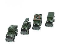 Bewinner Juguete de Camión Militar con Tracción hacia Atrás, Modelo de Vehículo Impulsado por Fricción para Niños, Plástico y Aleación Duraderos de Primera Calidad, Juguete Educativo para el Tiempo