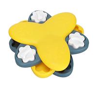 Bewinner Juguetes de Rompecabezas para Perros, Alimentador Interactivo Que Mejora la Inteligencia para Perros, Cachorros y Gatos, Juguete de Rompecabezas de Material PP para Matar el Tiempo (Yellow)