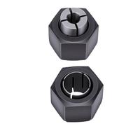 Bewinner Kit de 2 Pinzas para Fresadora de 1/4" y 1/2" de Repuesto para Serie 1613 1617 1618 1619, 2610906283 2610906284, Compatible con DW616 DW618 DW621, Accesorios de Fresado Precisos