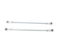 Bewinner Kit de Barra de Dirección Ajustable, Aleación de Acero de Alta Dureza con Diámetro de Orificio de 10 Mm y Distancia Ajustable de 345 Mm para Go Kart ATV Quad Mini Bike