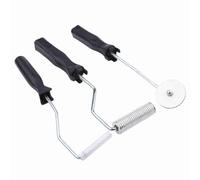 Bewinner Kit de Rodillo Laminador de Fibra de Vidrio de Aleación de Aluminio, 3 Piezas/juego de Herramientas de Paleta de Burbujas FRP, Cabezal de Rodillo de 2 Pulgadas, 3 Pulgadas, Herramienta