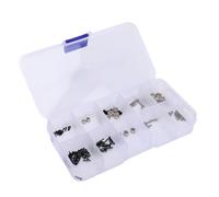 Bewinner Kit de Tornillos RC de 126 Piezas de Repuesto para SCX30 1/30 RC Crawler Car - Incluye Tornillos, Rodamientos, Tuercas y Caja de Almacenamiento, Juego de Herrajes de Acero para Reparación y