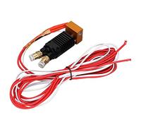 Bewinner Kit Hotend 2 en 1 para Impresoras de la Serie CR10, Kit Extrusor de Impresora 3D de 12 V, Bloque de Alambre de Metal 2 en 1 con Tornillos de Cubierta de Silicona (12V)