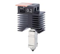 Bewinner Kit Hotend para Impresora 3D Snapmaker U1, Boquilla de Acero Endurecido de 0,2 Mm con Bloque Calefactor Cerámico de 48 W, Estructura Metálica Completa Integrada para Impresión de Alta