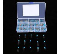 Bewinner Kit Surtido de Condensadores Cerámicos de Alto Voltaje de 1 KV, 180 Piezas 15 Valores Juego de Condensadores 100pF-10000pF para Proyectos Electrónicos, Rendimiento Estable Precisión