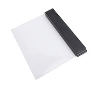 Bewinner Lámpara de Lectura Plana con Panel Transparente, Luz LED para Libros, 3 Colores Regulables y Temporizador, Iluminación de Página Completa con Base Negra, Luz de Libro Recargable para Leer