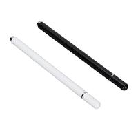 Bewinner Lápiz Capacitivo para Tableta y Teléfono, 2 Bolígrafos de Pantalla Táctil de Alta Sensibilidad con Agarre Cómodo, Universal para Todos los Dispositivos Táctiles Capacitivos (Blanco Negro)