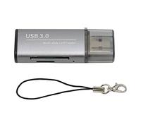 Bewinner Lector de Tarjetas de Memoria USB 3.0, Lector de Tarjetas de Microalmacenamiento de Oficina Portátil Profesional, Mini Lector de Tarjetas de Memoria para Windows para OS X, para