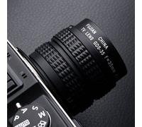 Bewinner Lente de Circuito Cerrado, Lente de Cámara de Televisión de 135 G de 35 Mm F/1.7 Circuito Cerrado para para para Soporte C para Fotografía Macro para Fuji para para