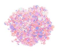 Bewinner Lentejuelas con Purpurina de Confeti para Decoración de Bodas, Chispas en Forma de Flor para Manualidades, Tarjetas, Relleno de Cajas de Regalo, Bolsa de 30 G (rosa colorido)