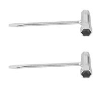 Bewinner Llave en Forma de T, Paquete de 2, Llave de Vaso Combinada para Motosierra de 13 X 19 Mm, Herramienta de Jardín de Acero Al Carbono Totalmente Metálica para Barra de Motosierra y Ajuste del