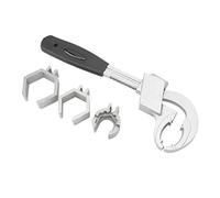 Bewinner Llave para Fregadero Ajustable de 80 Mm de Gran Apertura, Llave Multifuncional para Grifo con Mecanismo de Resorte, Herramienta de Reparación de Plomería para Baño y Cocina
