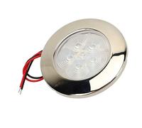 Bewinner Luz LED de Disco, Iluminación Interior Empotrada en el Techo para Barcos RV de 12 V, Luz Blanca Diurna de 1 W 5500-6300 K, 75 LM, 50 000 Horas de Vida útil, Fácil Instalación con Tornillos