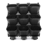 Bewinner Maceteros Verticales de Pared con 9 Bolsillos para Jardín (Black)