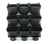 Bewinner Maceteros Verticales de Pared con 9 Bolsillos para Jardín (Green)