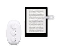 Bewinner Mando a Distancia de Volteador de Páginas, Volteador de Páginas Bluetooth Recargable para Tabletas, Giro de Aire por Infrarrojos y Clicker para Lectura Manos Libres en la Cama (White)