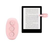 Bewinner Mando a Distancia de Volteador de Páginas, Volteador de Páginas Bluetooth Recargable para Tabletas, Giro de Aire por Infrarrojos y Clicker para Lectura Manos Libres en la Cama (Pink)