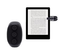 Bewinner Mando a Distancia de Volteador de Páginas, Volteador de Páginas Bluetooth Recargable para Tabletas, Giro de Aire por Infrarrojos y Clicker para Lectura Manos Libres en la Cama (Black)