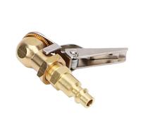 Bewinner Mandril de Aire con Rosca FNPT de 1/4 pulg., Boquilla de Inflador de Neumáticos con Clamp/Holder de Flujo Cerrado para Válvula, Compatible con Automóvil, Bicicleta, Motocicleta, Camión,