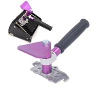 Bewinner Mango de extensión para caja plana de paneles de yeso, mango universal de acabado de caja plana de aleación de aluminio con ángulo ajustable